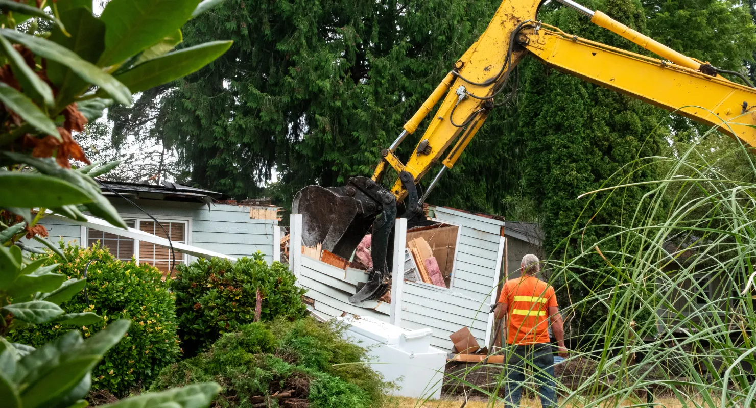 Professional concrete and slab demolition in Dallas with safe debris removal and hauling