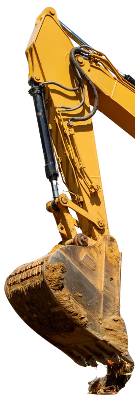 Vertical accent shape used in Excavation Pro Dallas counter section